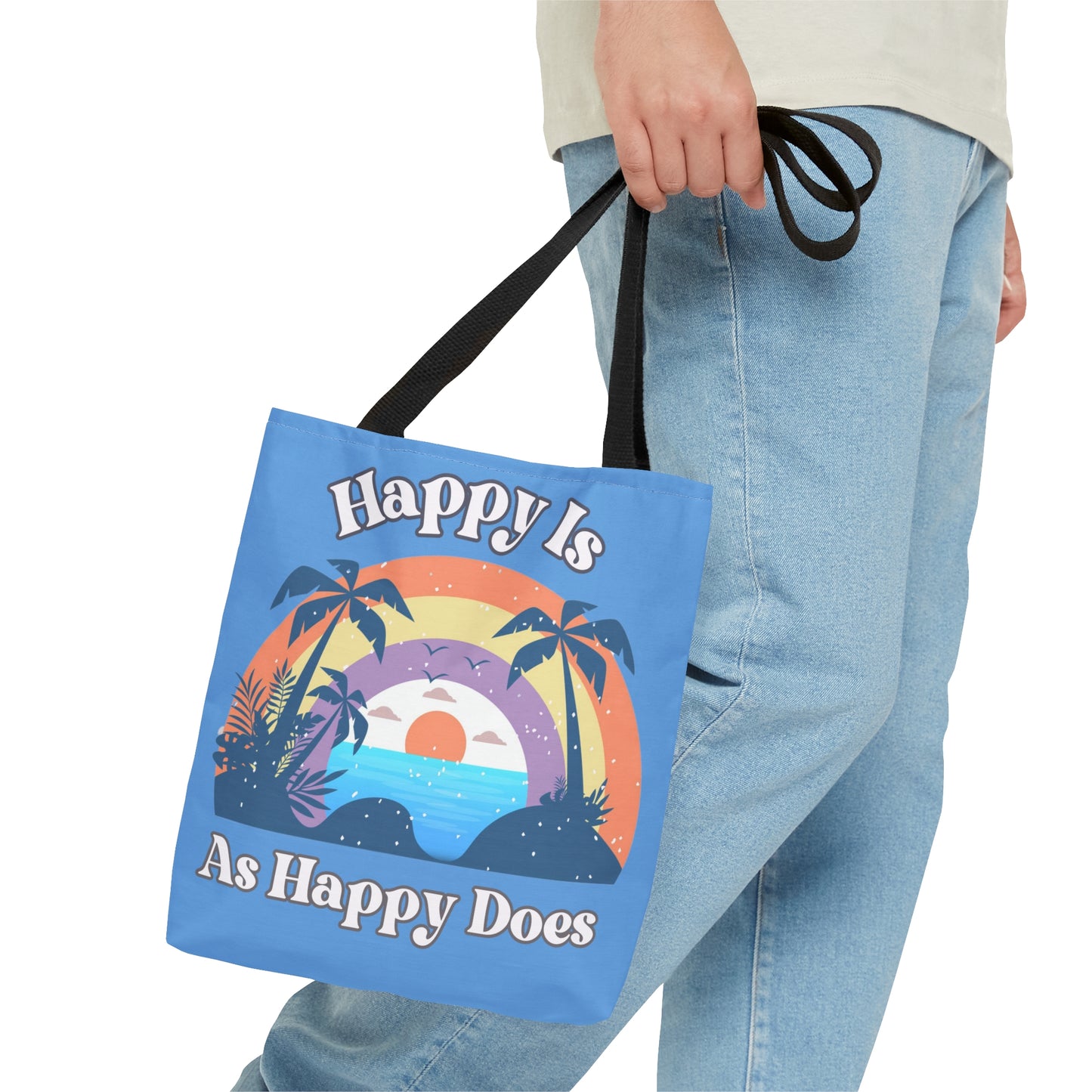 Happy is as Happy does Tote Bag (AOP)