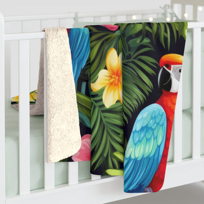 Tropical Parrot Blanket