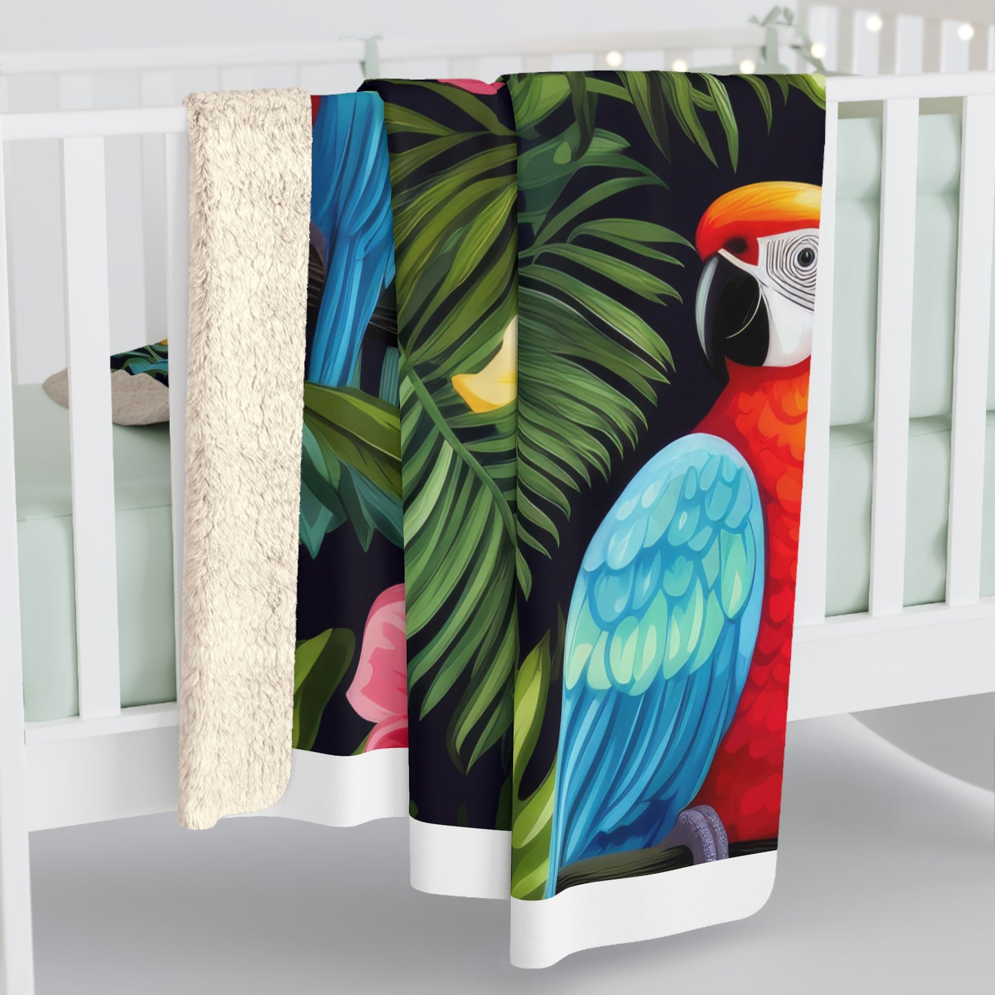 Tropical Parrot Blanket