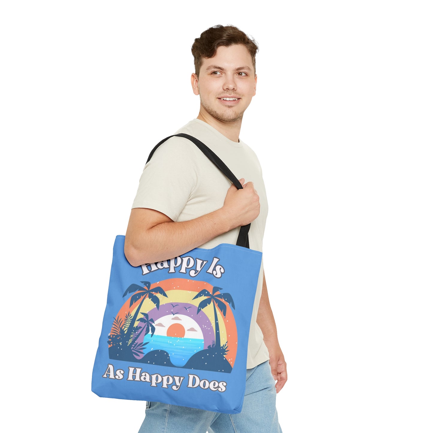 Happy is as Happy does Tote Bag (AOP)