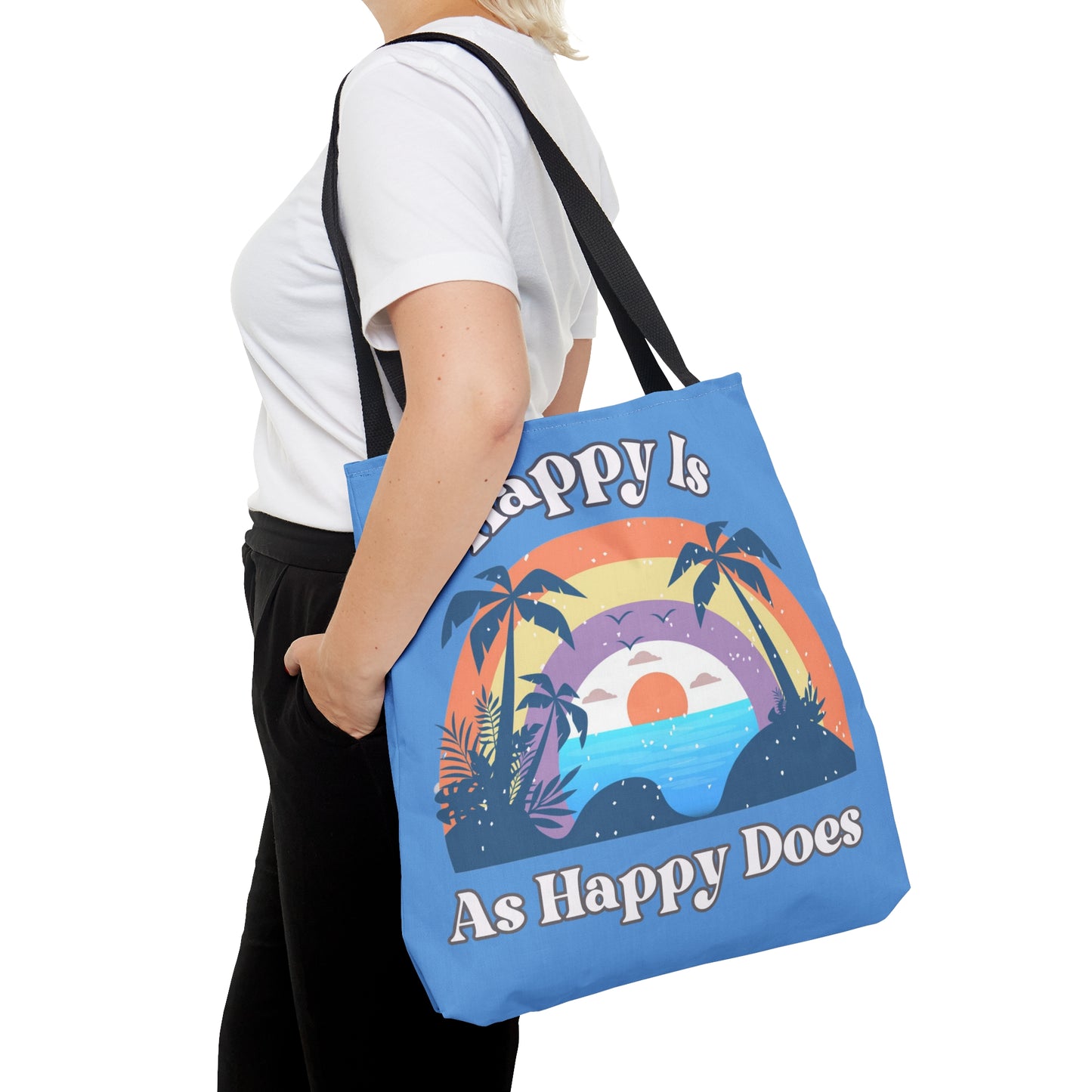 Happy is as Happy does Tote Bag (AOP)