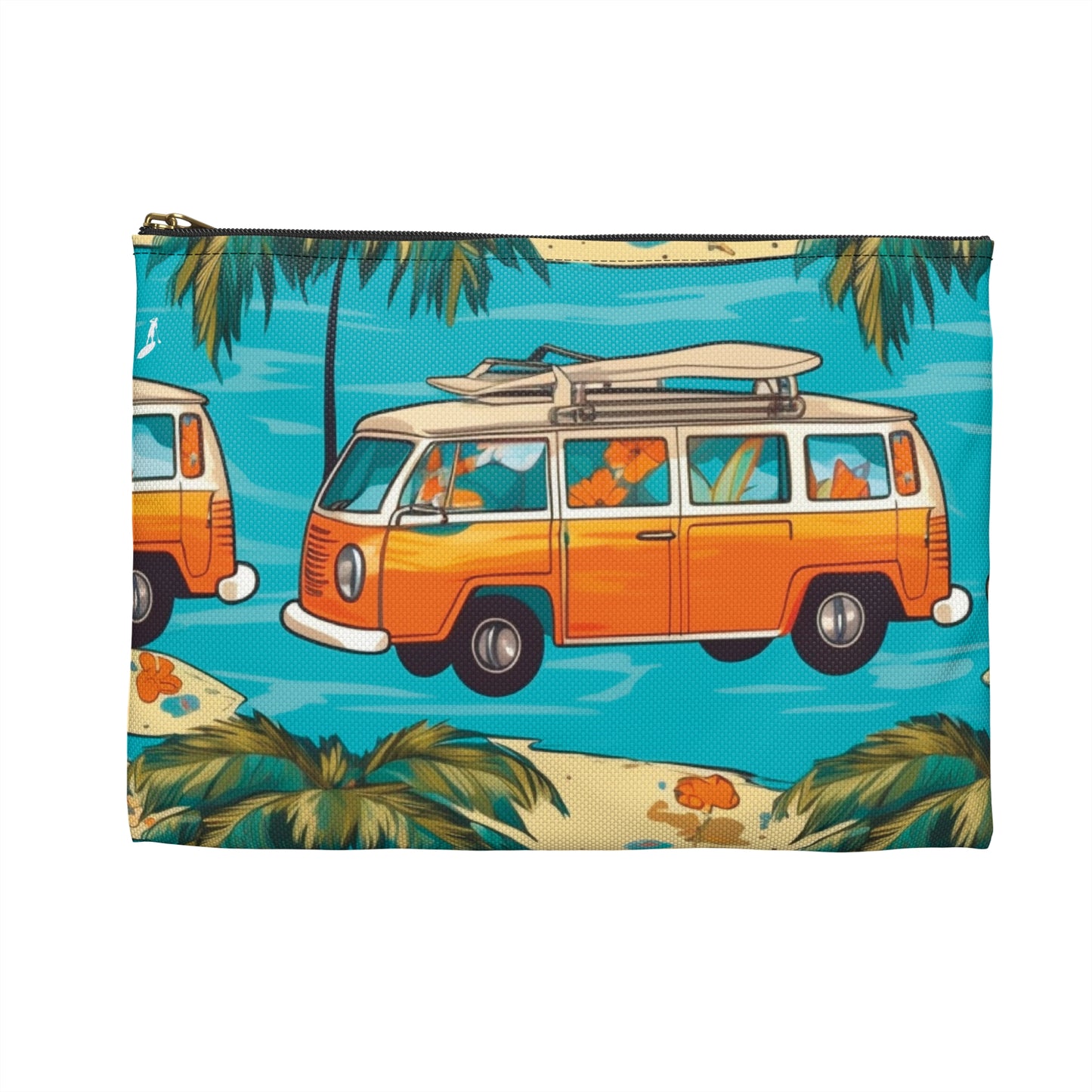 Orange Surf Bus Accessory Pouch