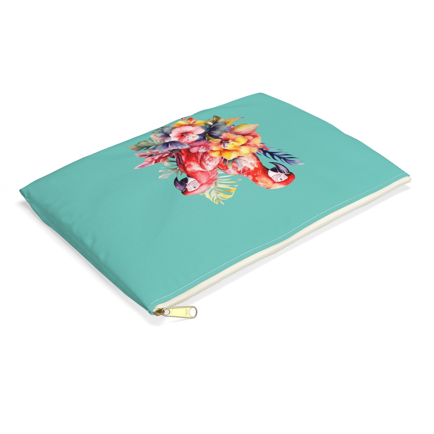 Hibiscus & Parrot Accessory Pouch