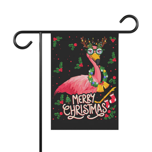 Flamingo Christmas Flag Garden Flag