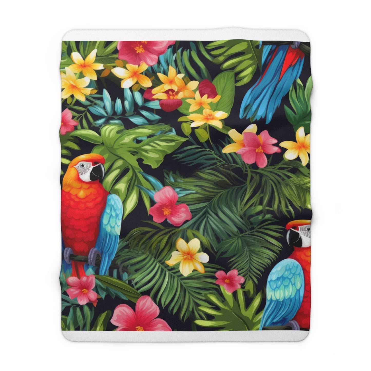 Tropical Parrot Blanket