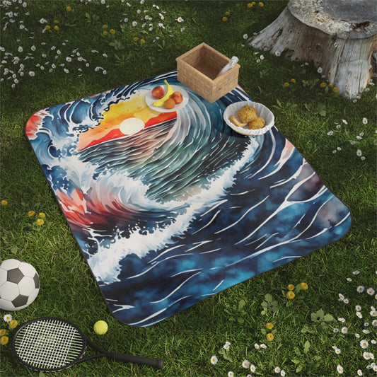 Wave Picnic Blanket