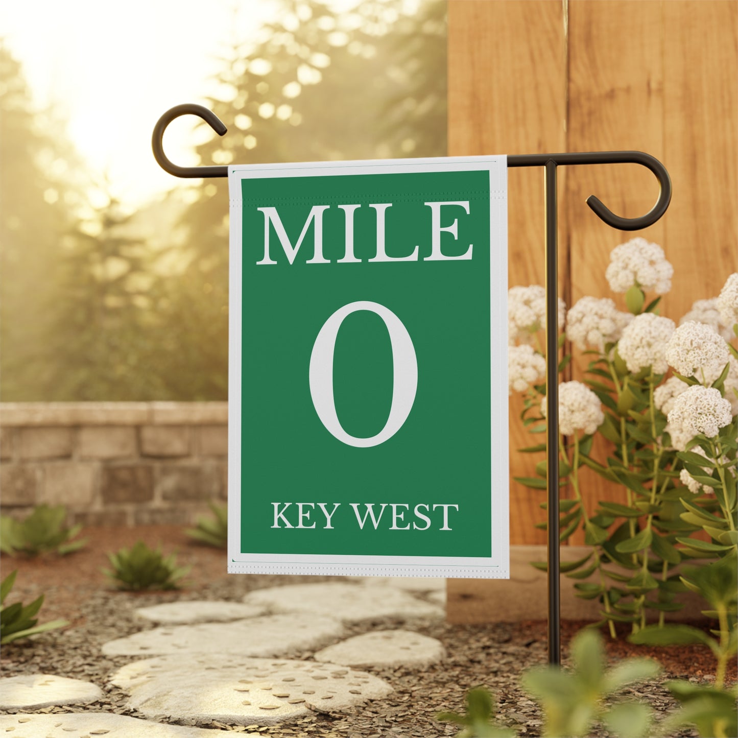 Mile Marker 0 Garden Flag