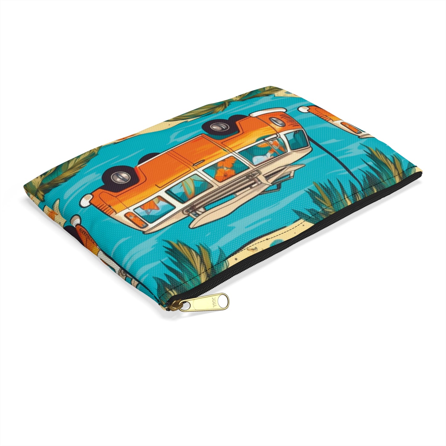 Orange Surf Bus Accessory Pouch