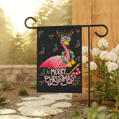 Flamingo Christmas Flag Garden Flag