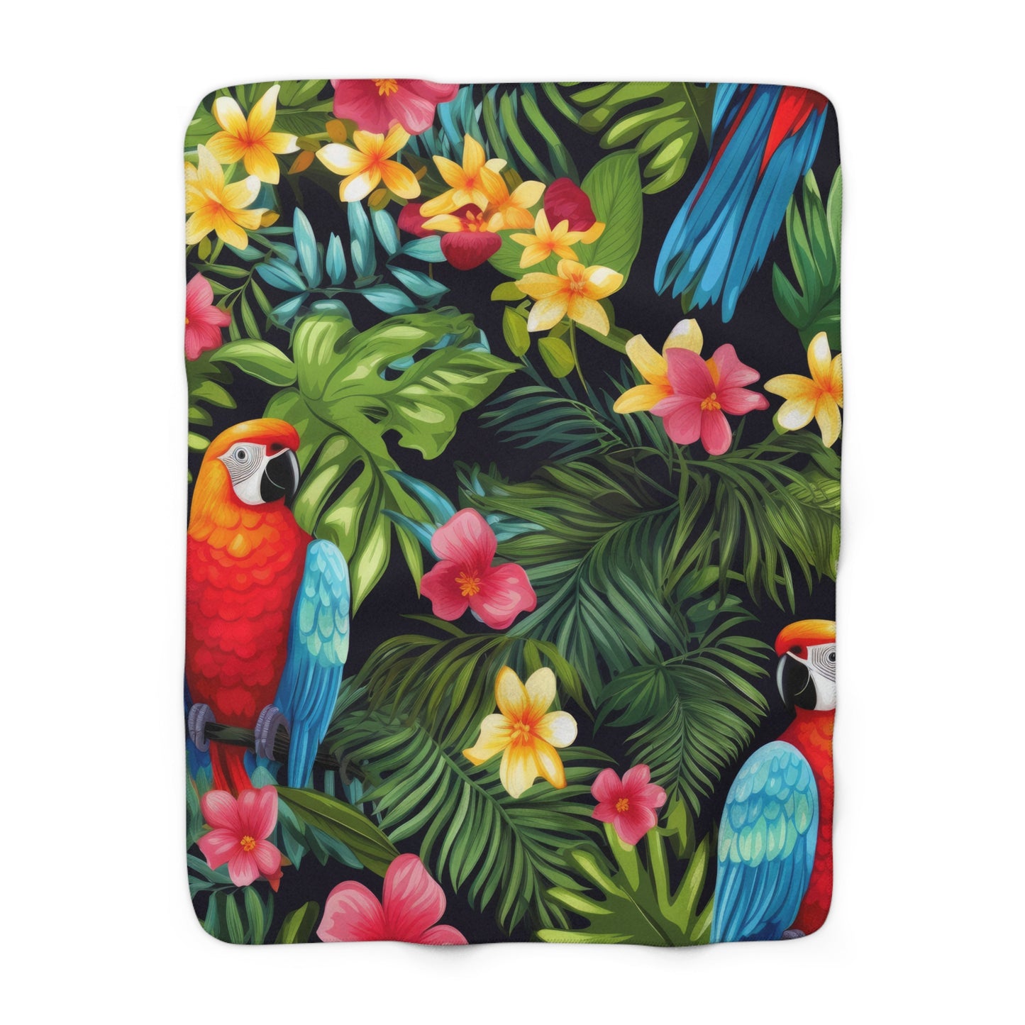 Tropical Parrot Blanket