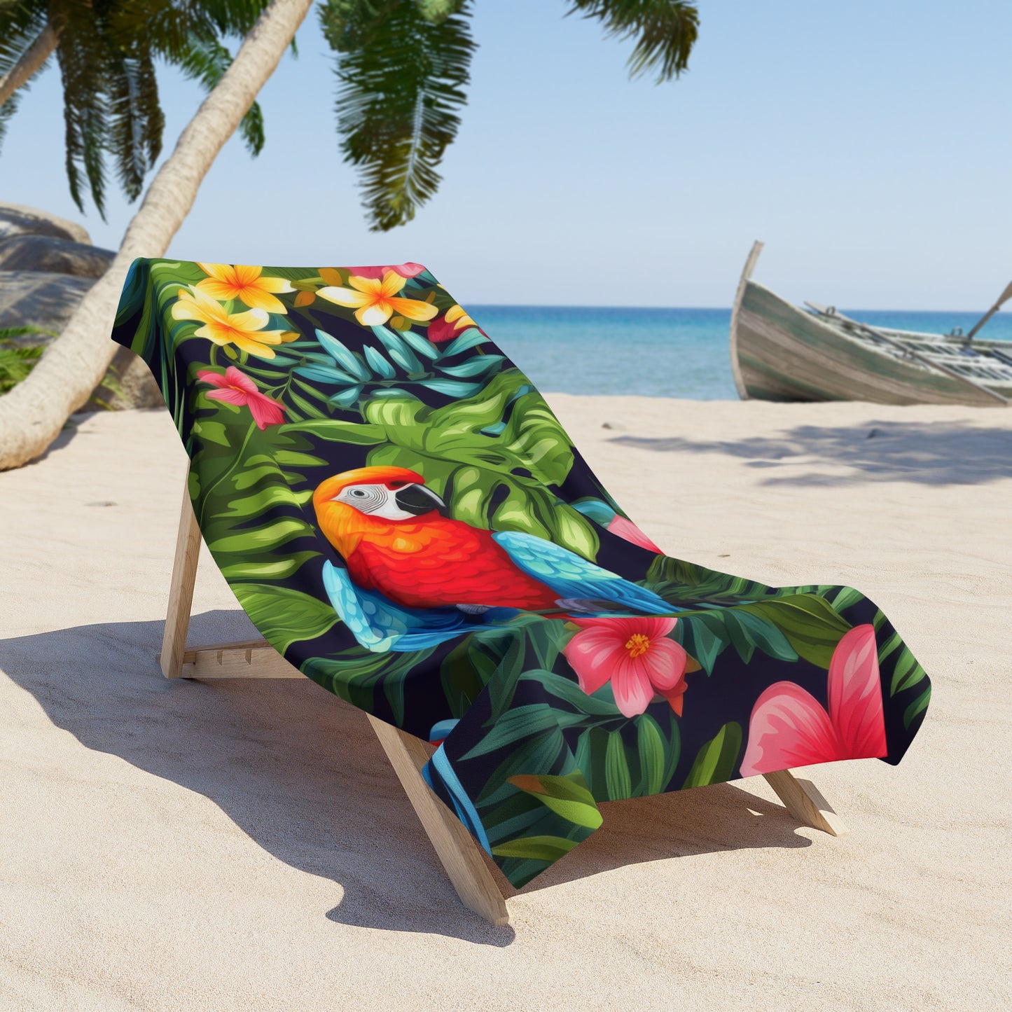 Parrot Beach Towel