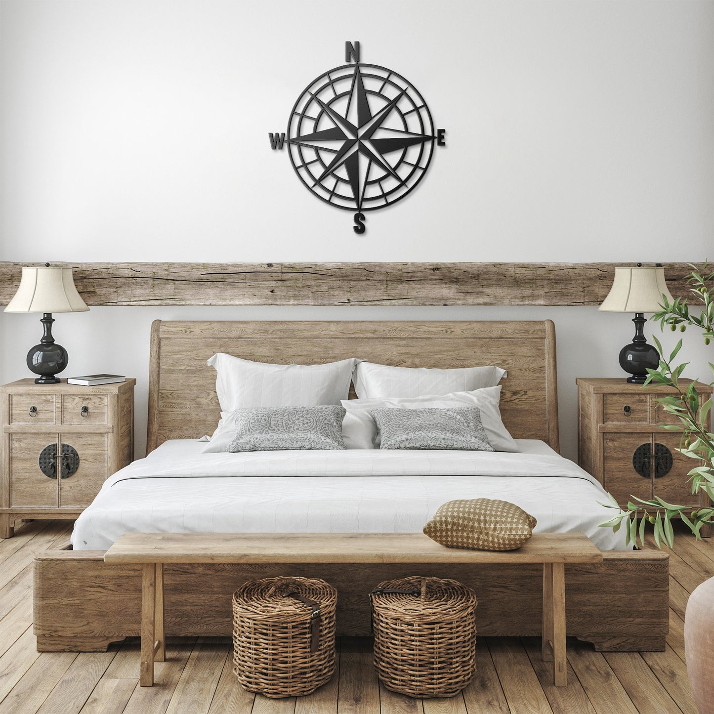 Compass Rose Metal Wall Decor